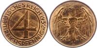 Weimarer Republik 4 Reichspfennig -