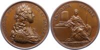 Frankreich Bronzemedaille Ludwig XV. 1715-1774. -