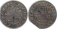 Hessen-Kassel 1/8 Taler Karl 1670-1730. -