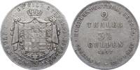 Hessen-Kassel Doppeltaler Kurf. Wilhelm II. u. Friedrich Wilhelm 1831-1847. -