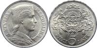 Lettland / Latvijas 5 Lati Republik 1918-1934. -