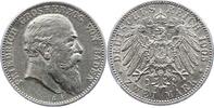 Baden 2 Mark Friedrich I. 1856-1907. -