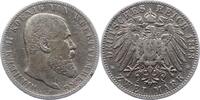 Württemberg 2 Mark Wilhelm II. 1891-1918. -
