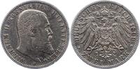 Württemberg 2 Mark Wilhelm II. 1891-1918. -