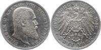 Württemberg 2 Mark Wilhelm II. 1891-1918. -