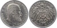 Württemberg 2 Mark Wilhelm II. 1891-1918. -