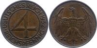 Weimarer Republik 4 Reichspfennig -