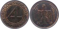 Weimarer Republik 4 Reichspfennig -