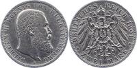 Württemberg 2 Mark Wilhelm II. 1891-1918. -