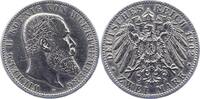 Württemberg 2 Mark Wilhelm II. 1891-1918. -