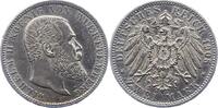 Württemberg 2 Mark Wilhelm II. 1891-1918. -