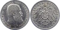 Württemberg 2 Mark Wilhelm II. 1891-1918. -