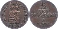 Sachsen-Albertinische Linie 1/2 Neugroschen Friedrich August II. 1836-1854. -