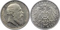 Baden 2 Mark Friedrich I. 1856-1907. -