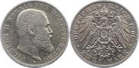 Württemberg 2 Mark Wilhelm II. 1891-1918. -