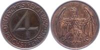 Weimarer Republik 4 Reichspfennig -