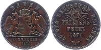 Baden-Durlach Gedenkkreuzer Friedrich I. 1852-1907. -