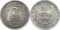 Weimarer Republik 2 Mark 1926 A Kleiner Fleck, UNC-