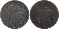 Mecklenburg-Schwerin 1/12 Taler Friedrich Franz II. 1842-1883. -