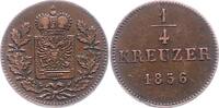 Schwarzburg-Rudolstadt 1/4 Kreuzer Friedrich Günther 1807-1867. -