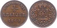 Schwarzburg-Rudolstadt 1/4 Kreuzer Friedrich Günther 1807-1867. -