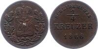 Schwarzburg-Rudolstadt 1/4 Kreuzer Friedrich Günther 1807-1867. -