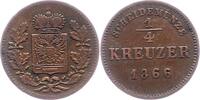 Schwarzburg-Rudolstadt 1/4 Kreuzer Friedrich Günther 1807-1867. -