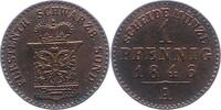 Schwarzburg-Sondershausen Pfennig Günther Friedrich Karl II. 1835-1880. -