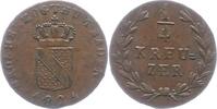Baden-Durlach 1/2 Kreuzer Ludwig 1818-1830. -