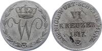 Württemberg 6 Kreuzer Wilhelm I. 1816-1864. -