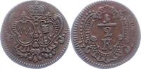 Würzburg-Bistum 1/2 Kreuzer Adam Friedrich von Seinsheim 1755-1779. -