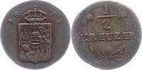 Würzburg-Großherzogtum Cu 1/2 Kreuzer Ferdinand von Österreich 1806-1814. -