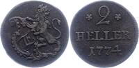 Hessen-Kassel 2 Heller Friedrich II. 1760-1785. -