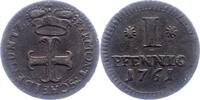 Waldeck Pfennig Karl August Friedrich 1728-1763. -