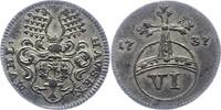 Mühlhausen, Stadt 6 Pfennig -