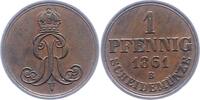 Braunschweig-Calenberg-Hannover Pfennig Georg V. 1851-1866. -