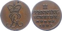 Braunschweig-Calenberg-Hannover Cu 2 Pfennig Georg III. 1760-1820. -