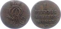 Braunschweig-Calenberg-Hannover 1 Pfennig Georg IV. 1820-1830. -