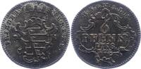 Sachsen-Gotha-Altenburg 6 Pfennig Friedrich III. 1732-1772. -