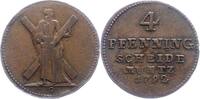 Braunschweig-Calenberg-Hannover 4 Pfennig Georg III. 1760-1820. -