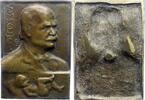 Medicina in nummis Bronzeplakette Semmelweis, Ignaz Philipp 1818 Ofen, + 1865 Wien., Entdecker des Kindbettfiebers. -