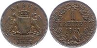 Baden-Durlach Kreuzer Friedrich I. 1852-1907. -