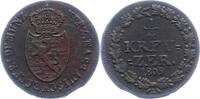 Nassau 1/4 Kreuzer Friedrich August und Friedrich Wilhelm 1806-1816. -