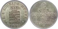 Sachsen-Albertinische Linie 2 Neugroschen Friedrich August II. 1836-1854. -