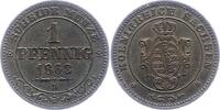 Sachsen-Albertinische Linie Pfennig Johann 1854-1873. -