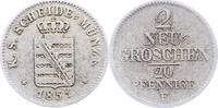 Sachsen-Albertinische Linie 2 Neugroschen Friedrich August II. 1836-1854. -