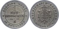 Sachsen-Albertinische Linie Neugroschen Johann 1854-1873. -