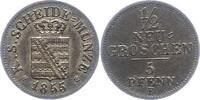 Sachsen-Albertinische Linie 1/2 Neugroschen Johann 1854-1873. -