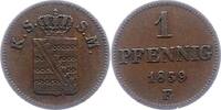 Sachsen-Albertinische Linie Pfennig Johann 1854-1873. -