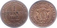 Sachsen-Albertinische Linie Pfennig Johann 1854-1873. -